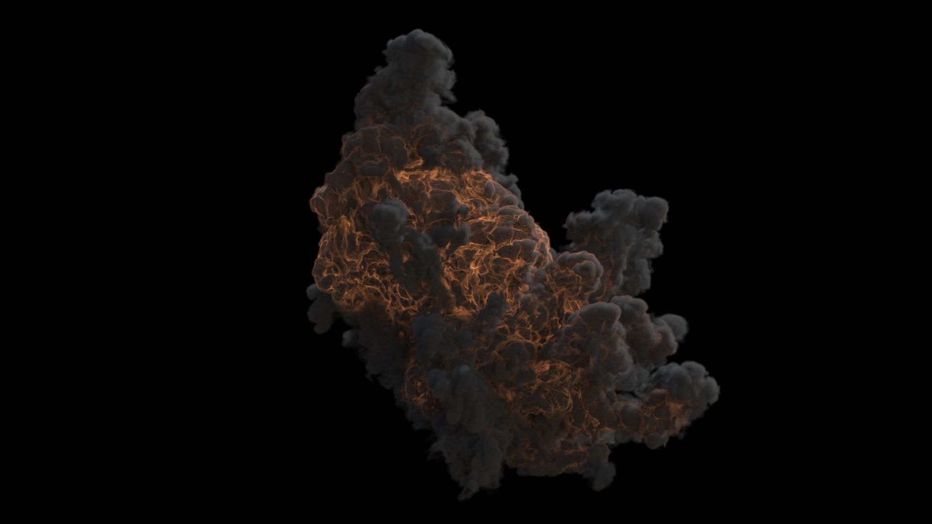 Large Scale Explosion VDB 3D model_4