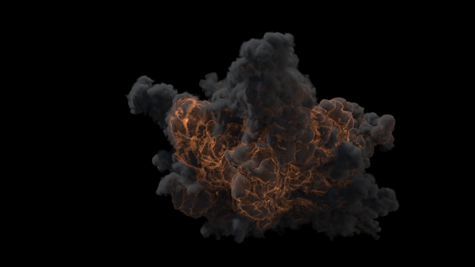 Large Scale Explosion VDB 3D model_3