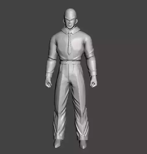 Staff Officer Black 3D Model
