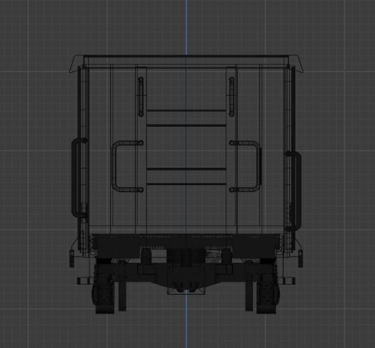 H0 1-87 scale Boxcar Eaos 3D print model_3