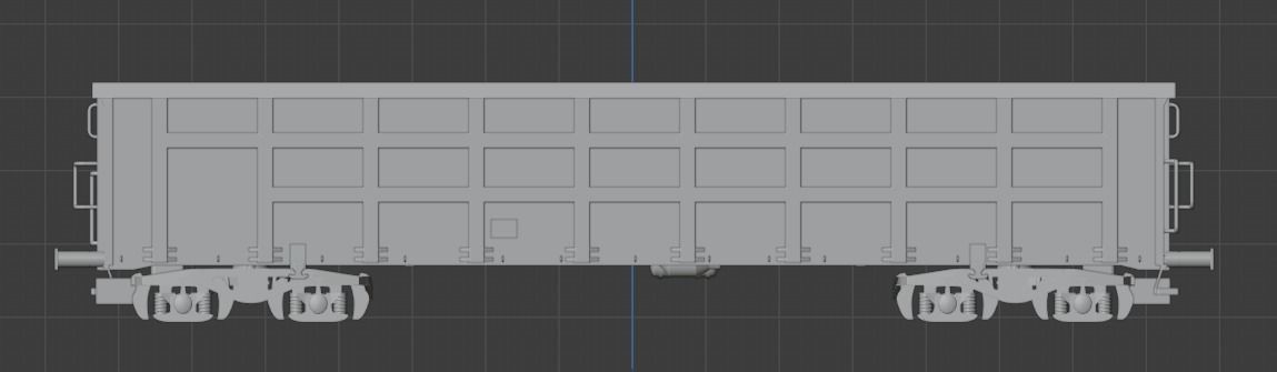 H0 1-87 scale Boxcar Eaos 3D print model_1