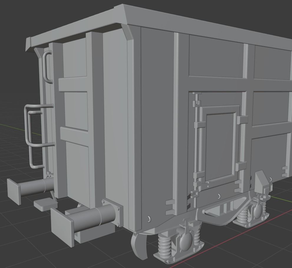 H0 1-87 scale Boxcar Eaos 3D print model_11