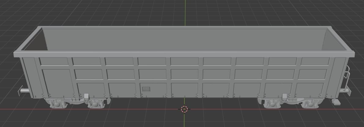 H0 1-87 scale Boxcar Eaos 3D print model_5