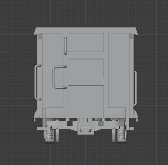 H0 1-87 scale Boxcar Eaos 3D print model_2