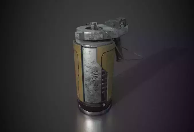 granade 3d model game ready grenade