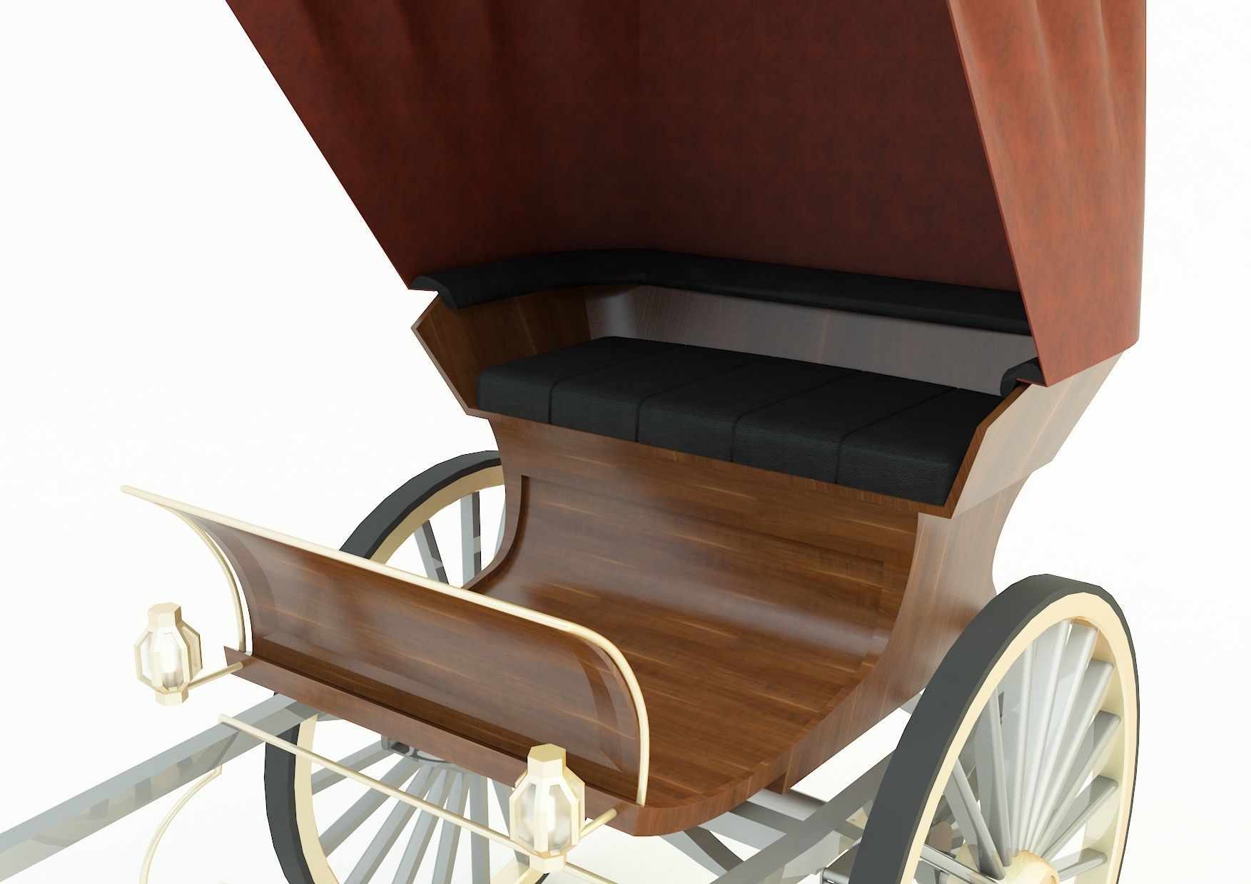 Tilbury Buggy Horse Cart 3d model 3D model_5
