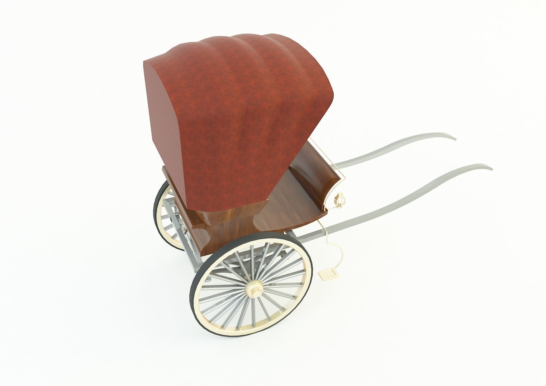 Tilbury Buggy Horse Cart 3d model 3D model_19
