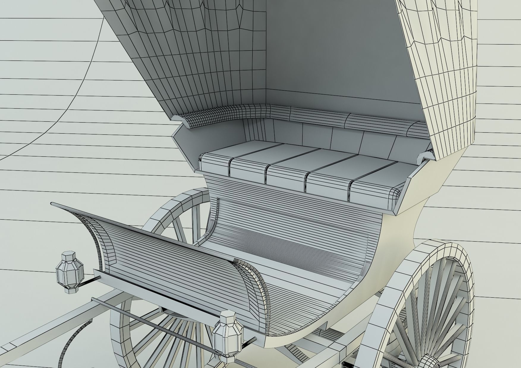 Tilbury Buggy Horse Cart 3d model 3D model_6