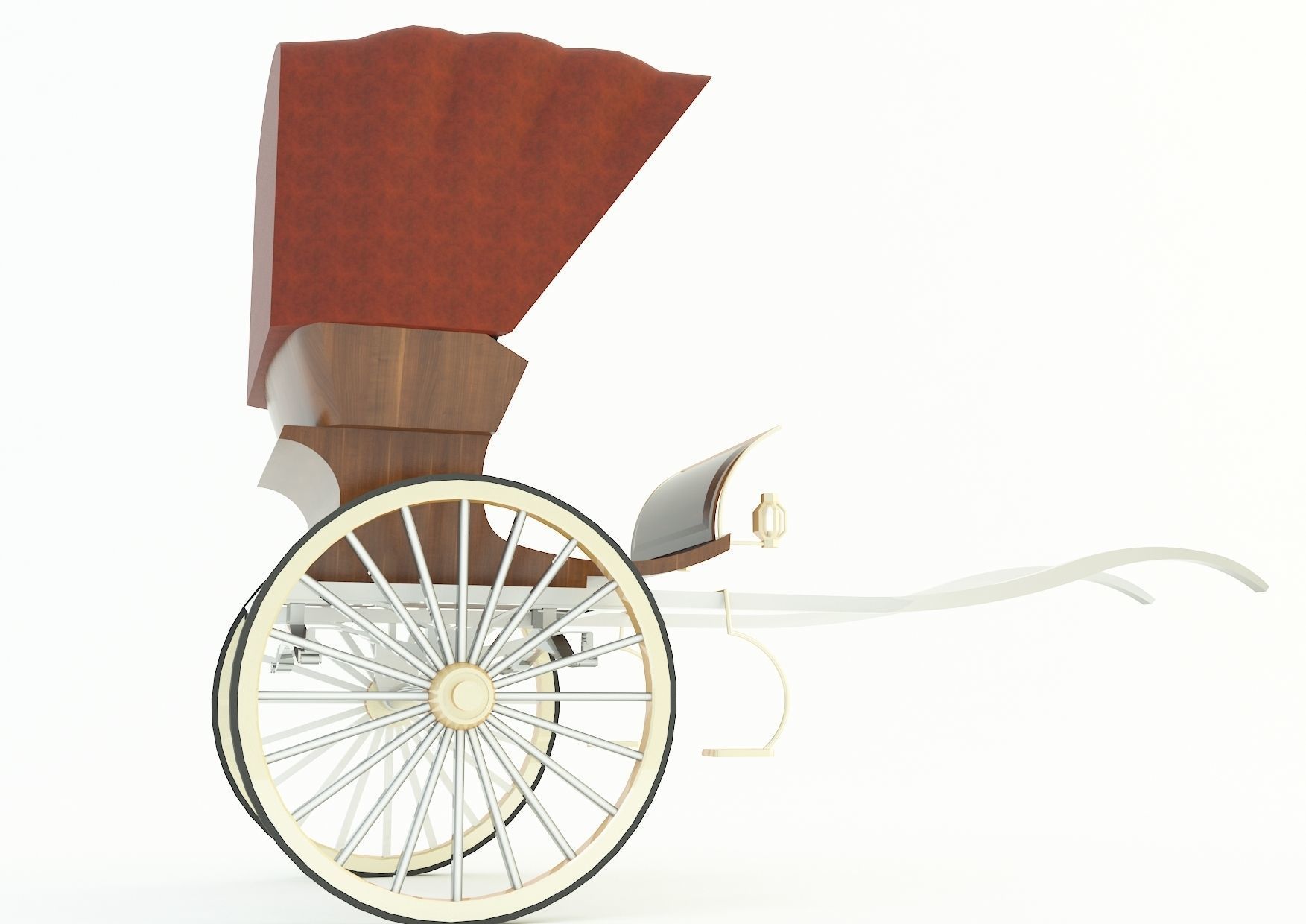 Tilbury Buggy Horse Cart 3d model 3D model_20