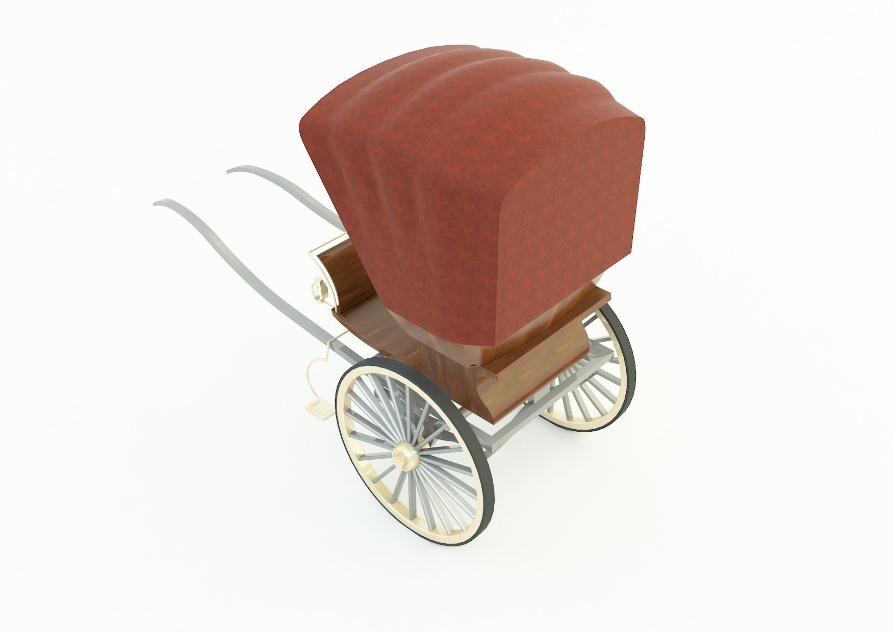 Tilbury Buggy Horse Cart 3d model 3D model_18