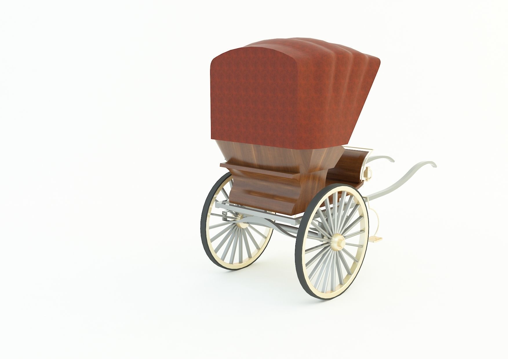 Tilbury Buggy Horse Cart 3d model 3D model_14