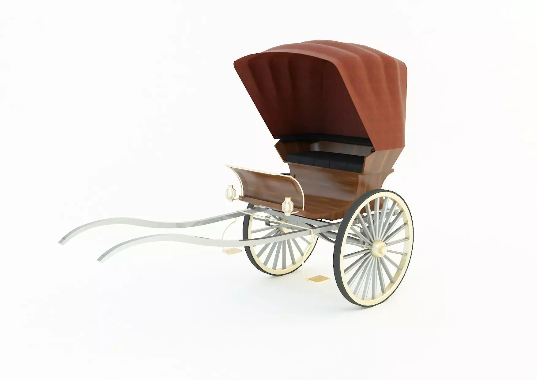 Tilbury Buggy Horse Cart 3d model 3D model_0