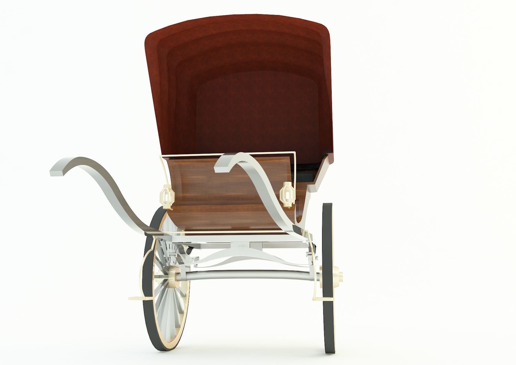 Tilbury Buggy Horse Cart 3d model 3D model_1