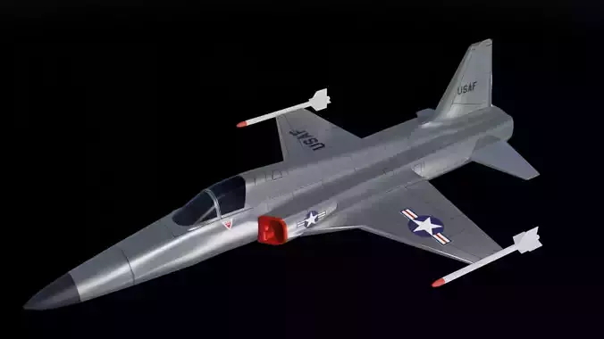 F5 in silver camoflage 3D model