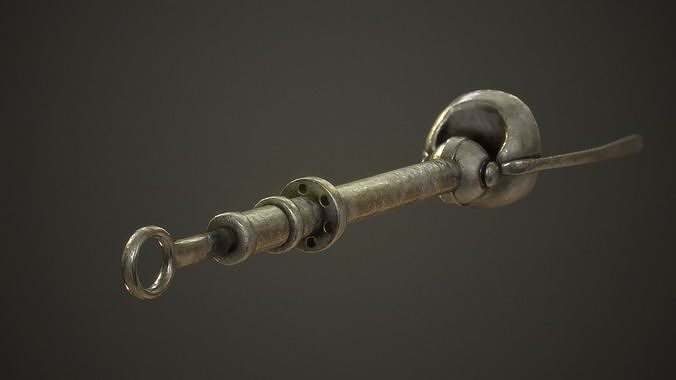 Artificial old arm prothesis Low-poly 3D model