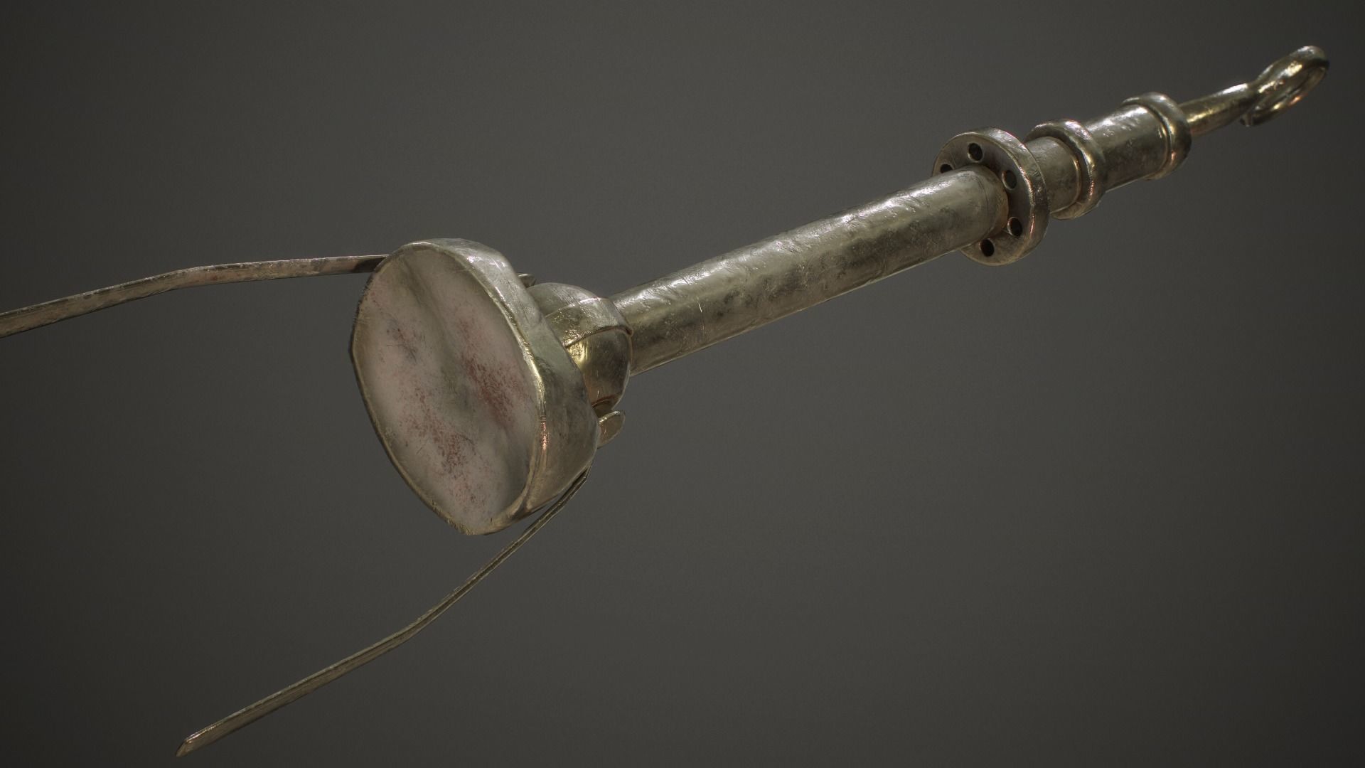 Artificial old arm prothesis Low-poly 3D model_4