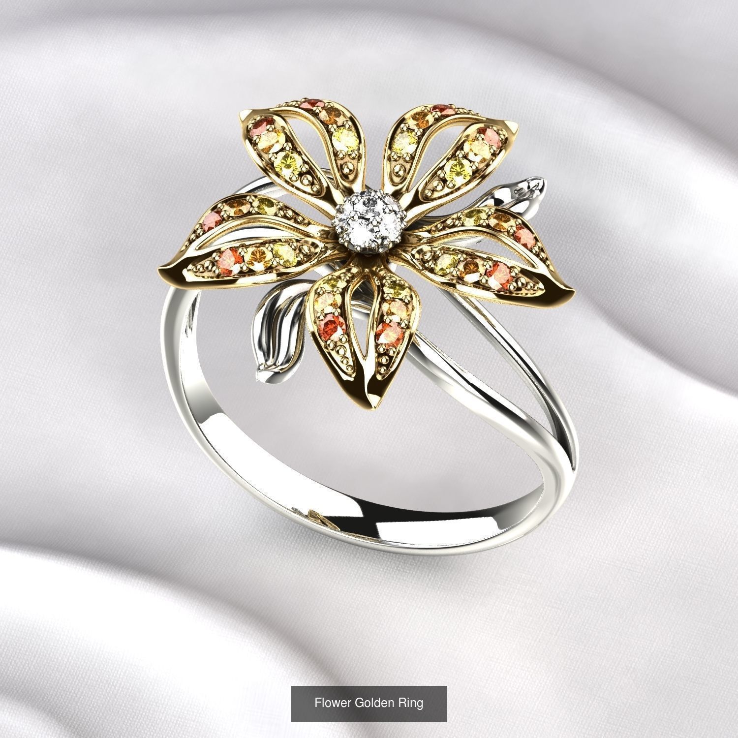 Luxury Flower Design Rings Collection _3