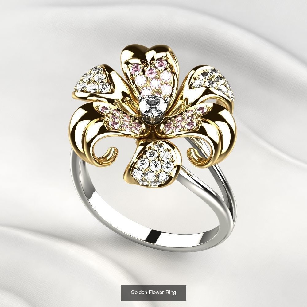 Luxury Flower Design Rings Collection _8