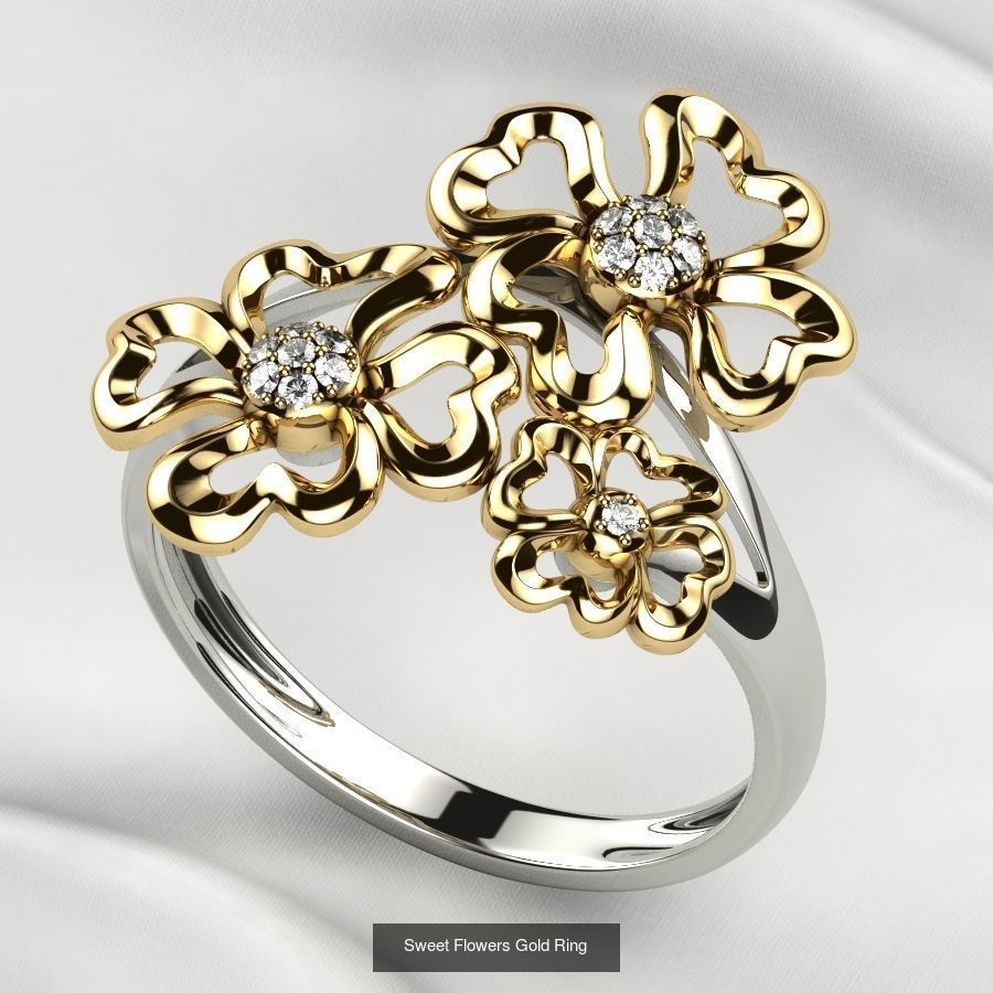 Luxury Flower Design Rings Collection _10