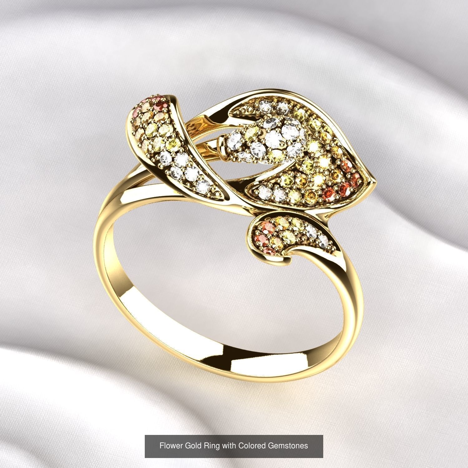 Luxury Flower Design Rings Collection _4