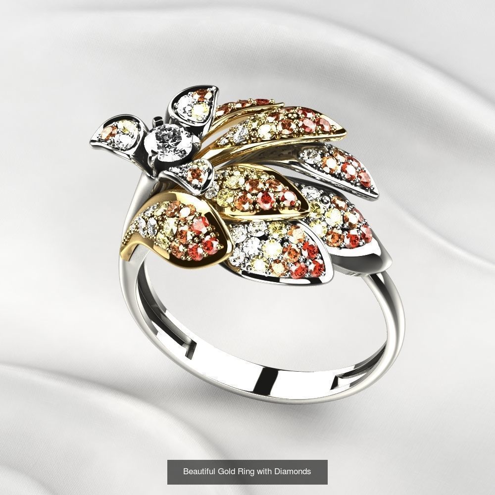 Luxury Flower Design Rings Collection _7