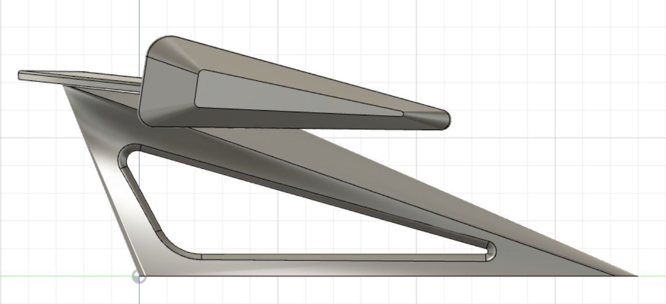 Car wing 3D print model_1