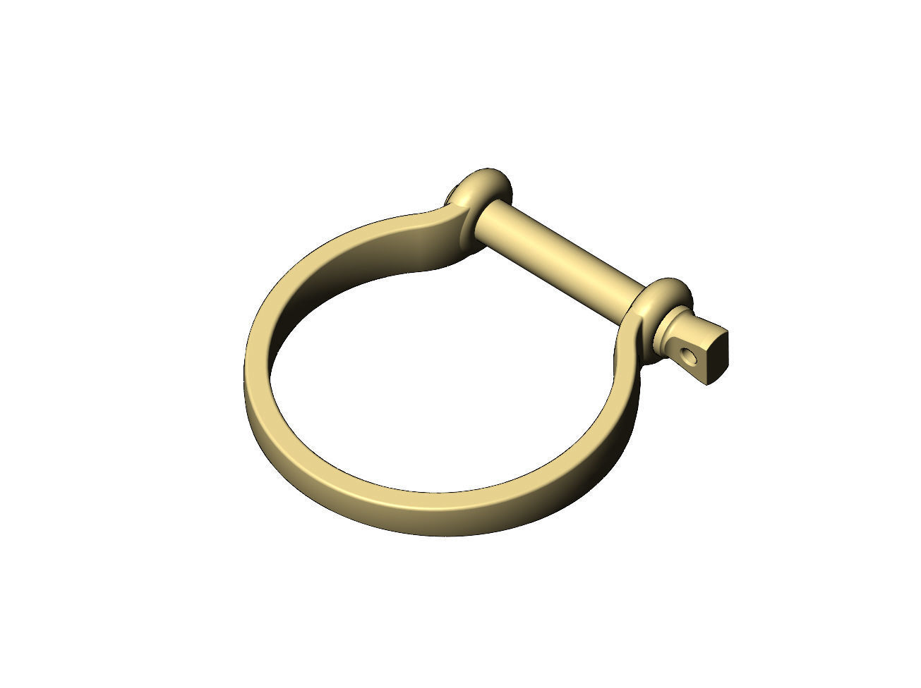 Sailing buckle shaped ring US size 5to8 3D print model_7