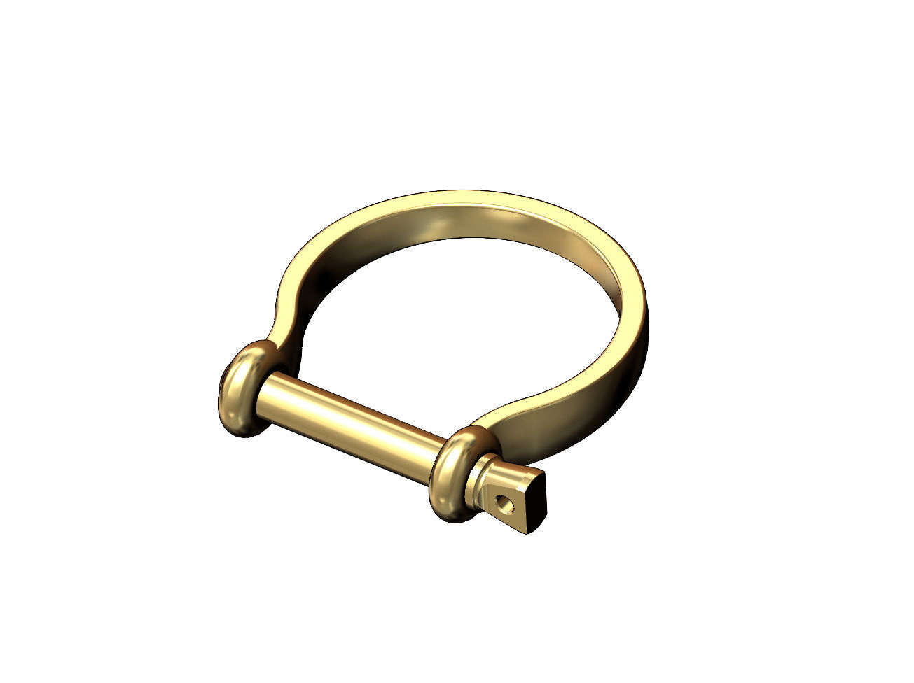 Sailing buckle shaped ring US size 5to8 3D print model_2