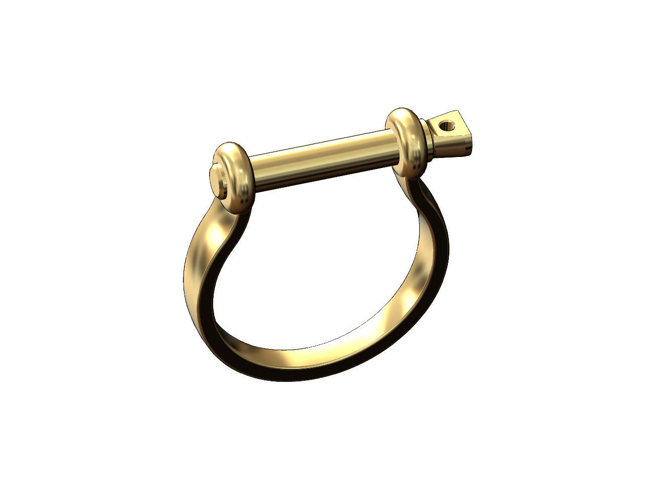 Sailing buckle shaped ring US size 5to8 3D print model_3