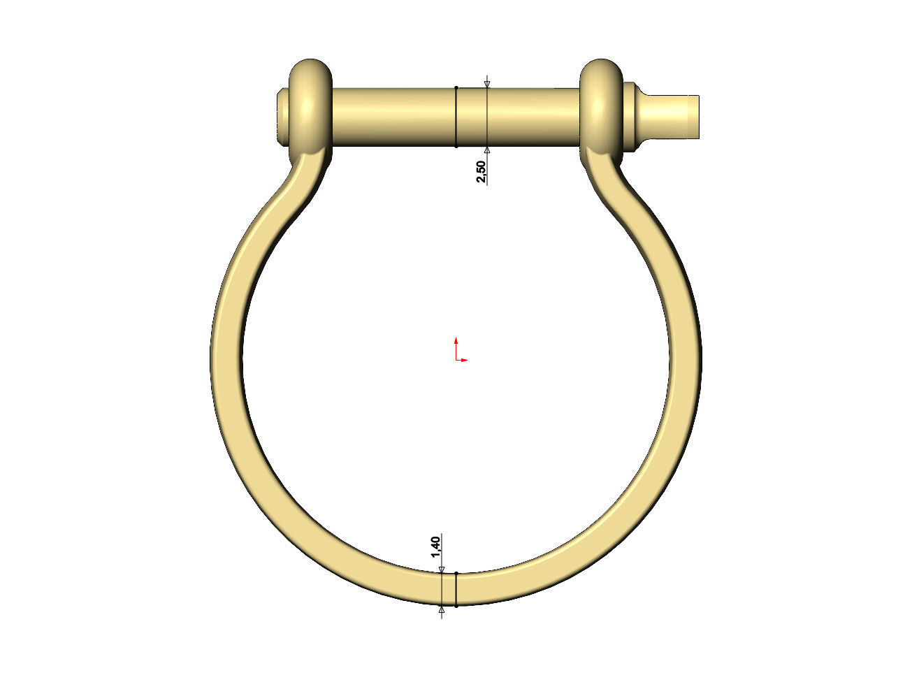 Sailing buckle shaped ring US size 5to8 3D print model_5