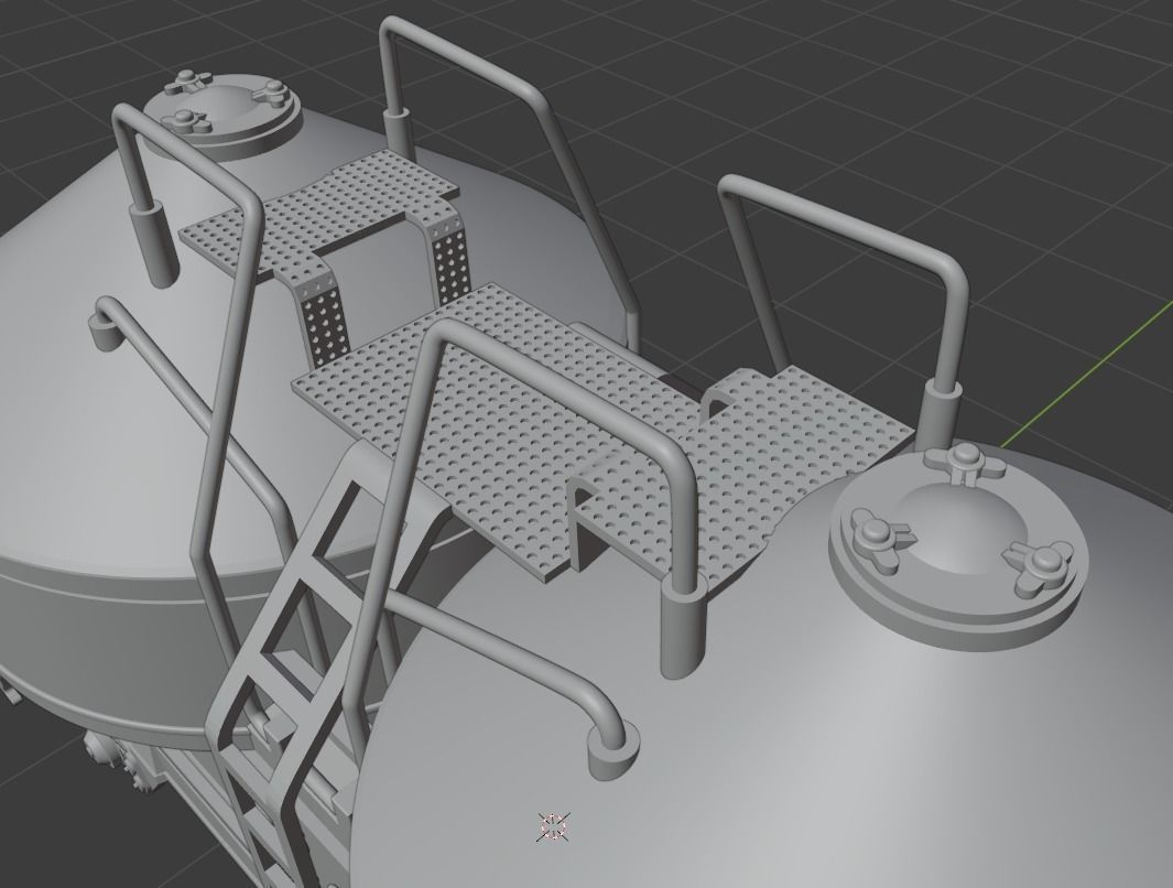 H0 1-87 scale Silo Wagon UCS 908 3D print model_3