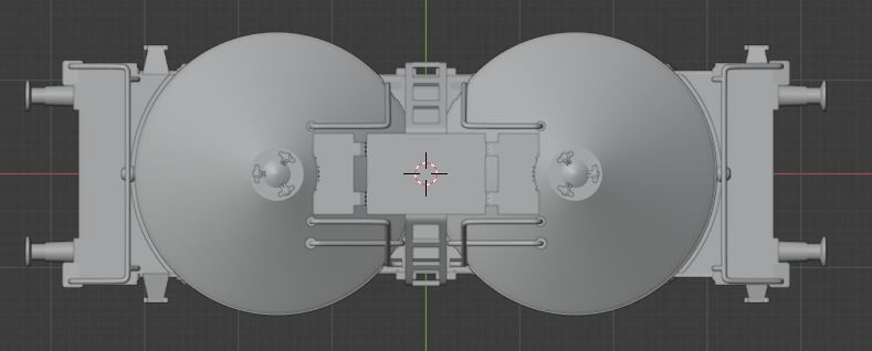 H0 1-87 scale Silo Wagon UCS 908 3D print model_2