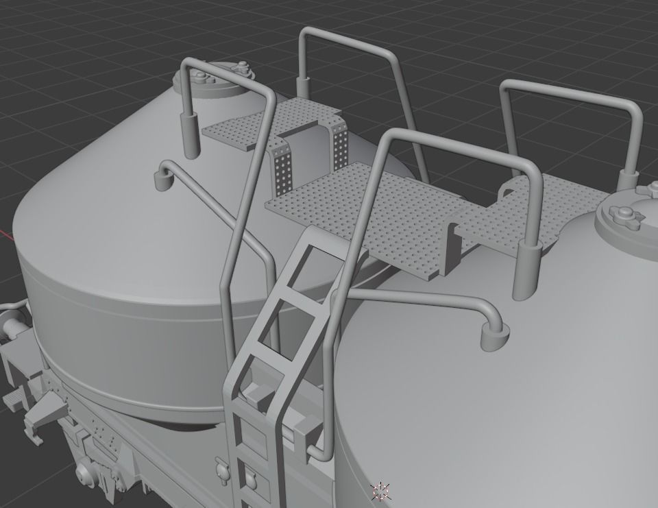 H0 1-87 scale Silo Wagon UCS 908 3D print model_10