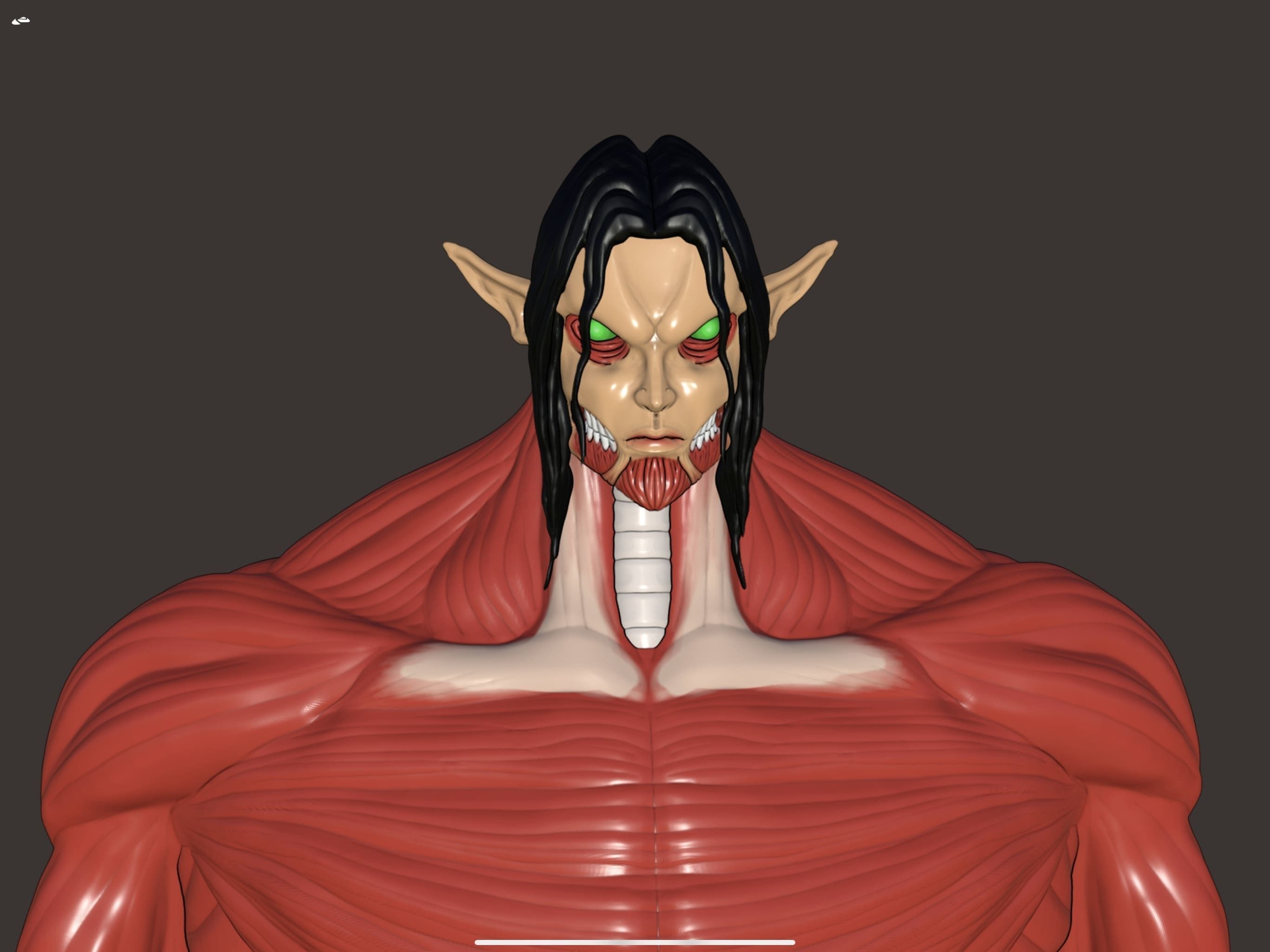 Eren founding titan phase 2 3d model attack on Titan 3D model_6