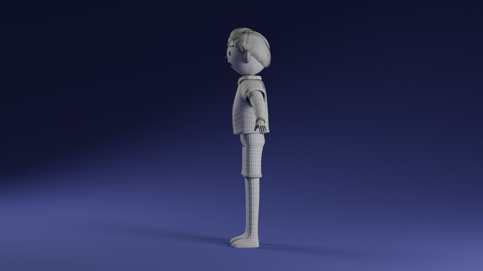  Character  man  Low-poly 3D model Low-poly 3D model_5