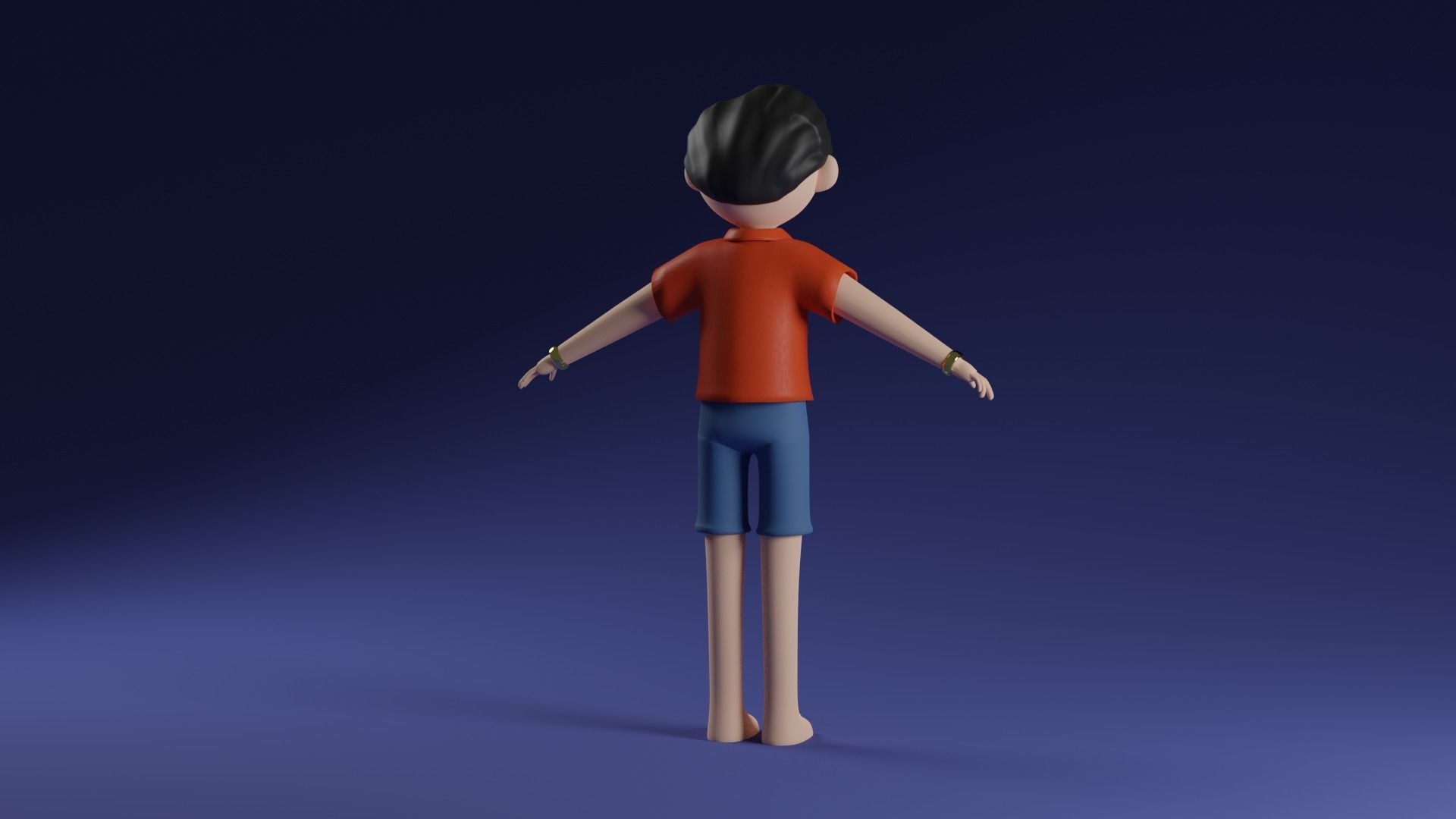  Character  man  Low-poly 3D model Low-poly 3D model_6