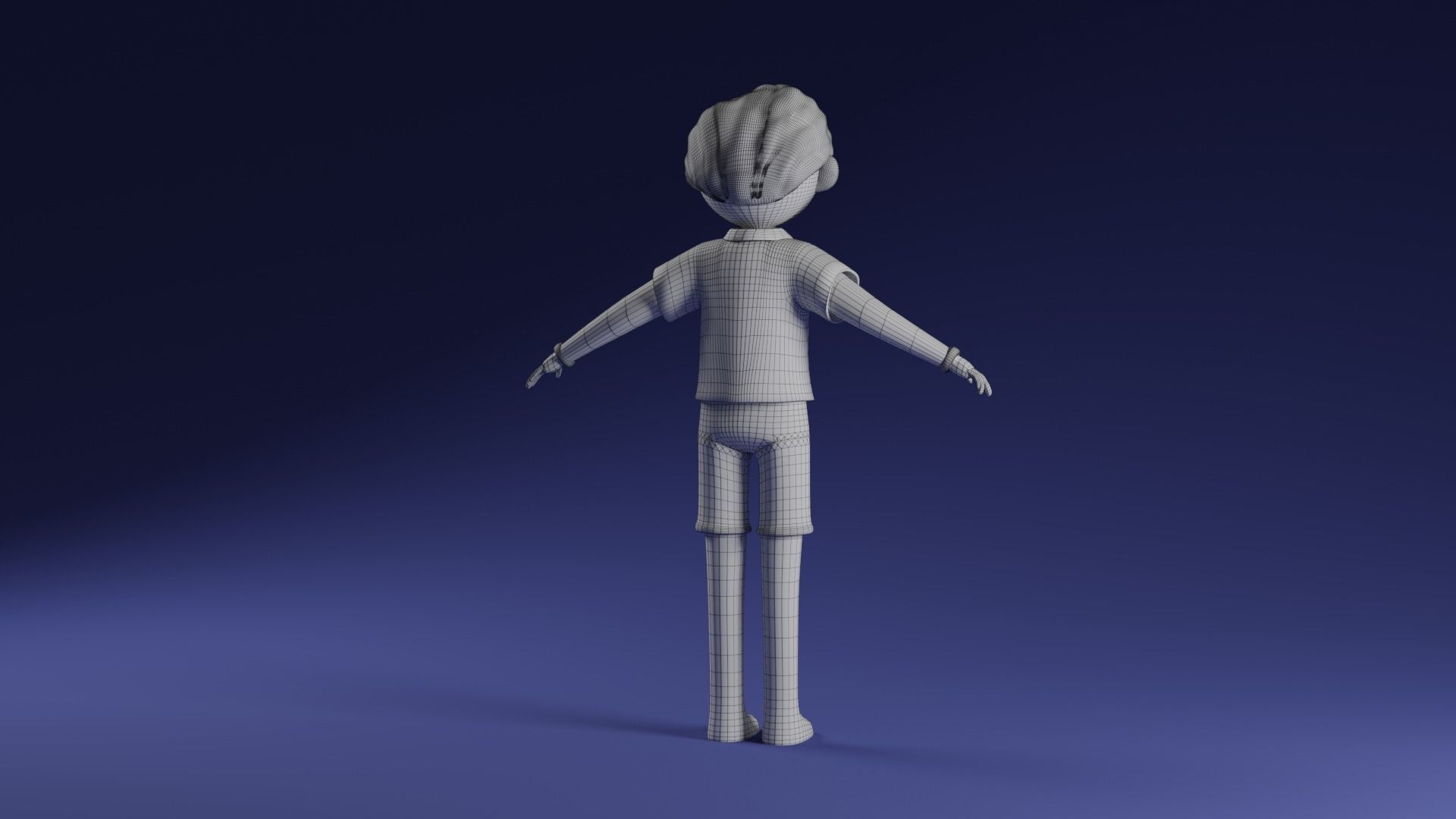  Character  man  Low-poly 3D model Low-poly 3D model_7