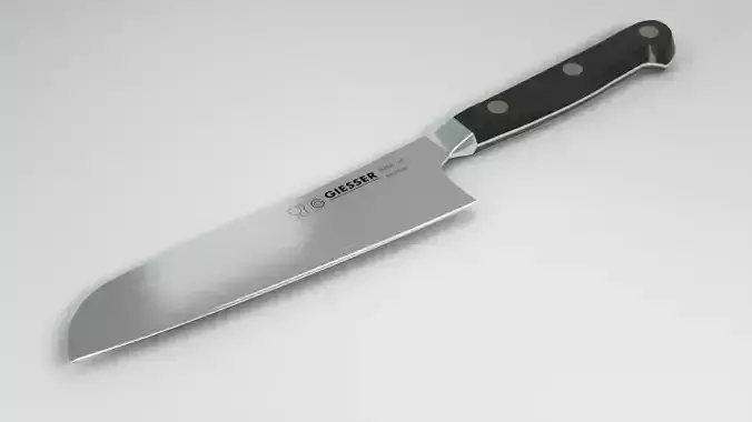 lack Handled Kitchen Knife 