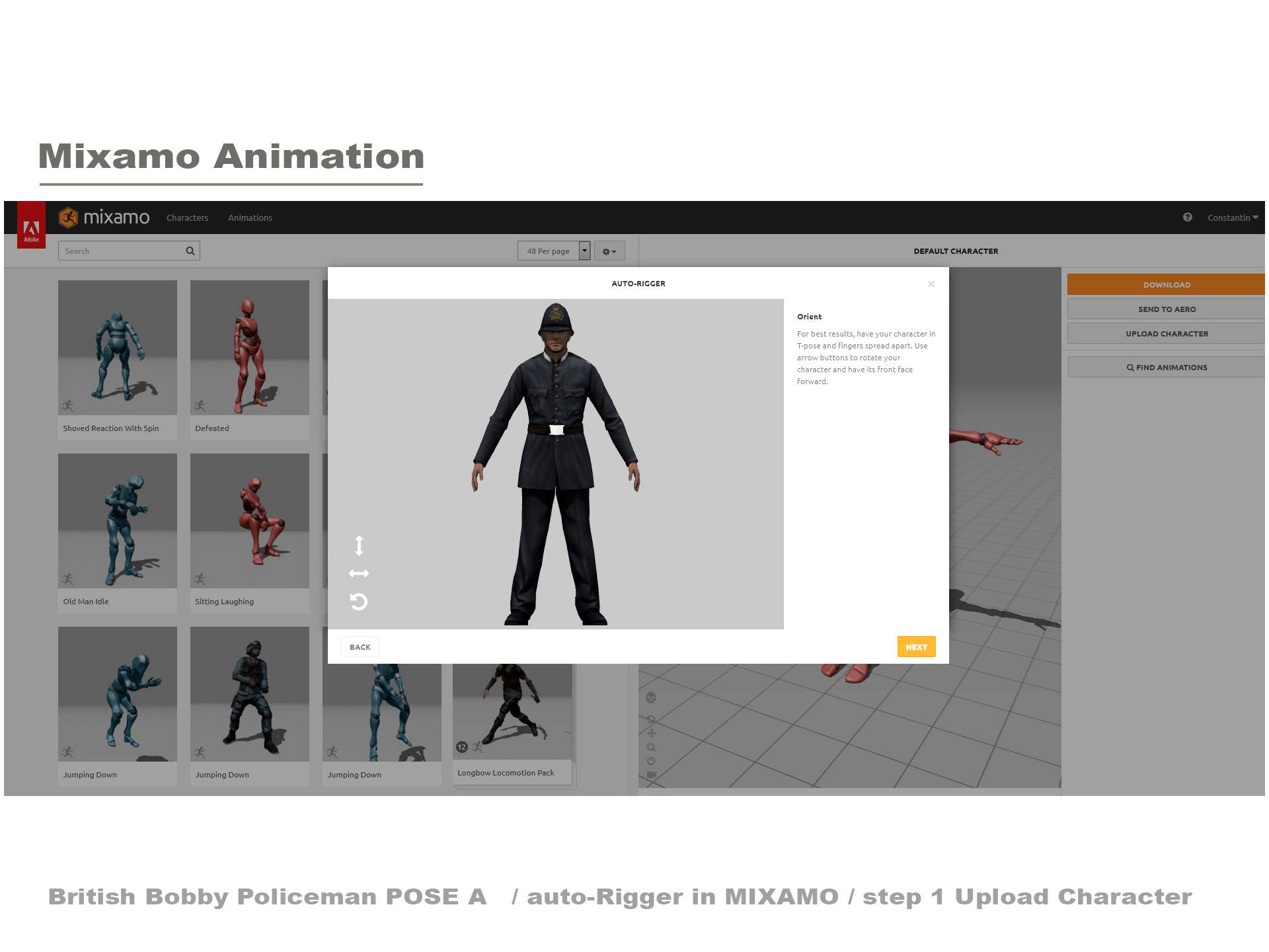 English Policeman Pose A   Low-poly 3D model_4