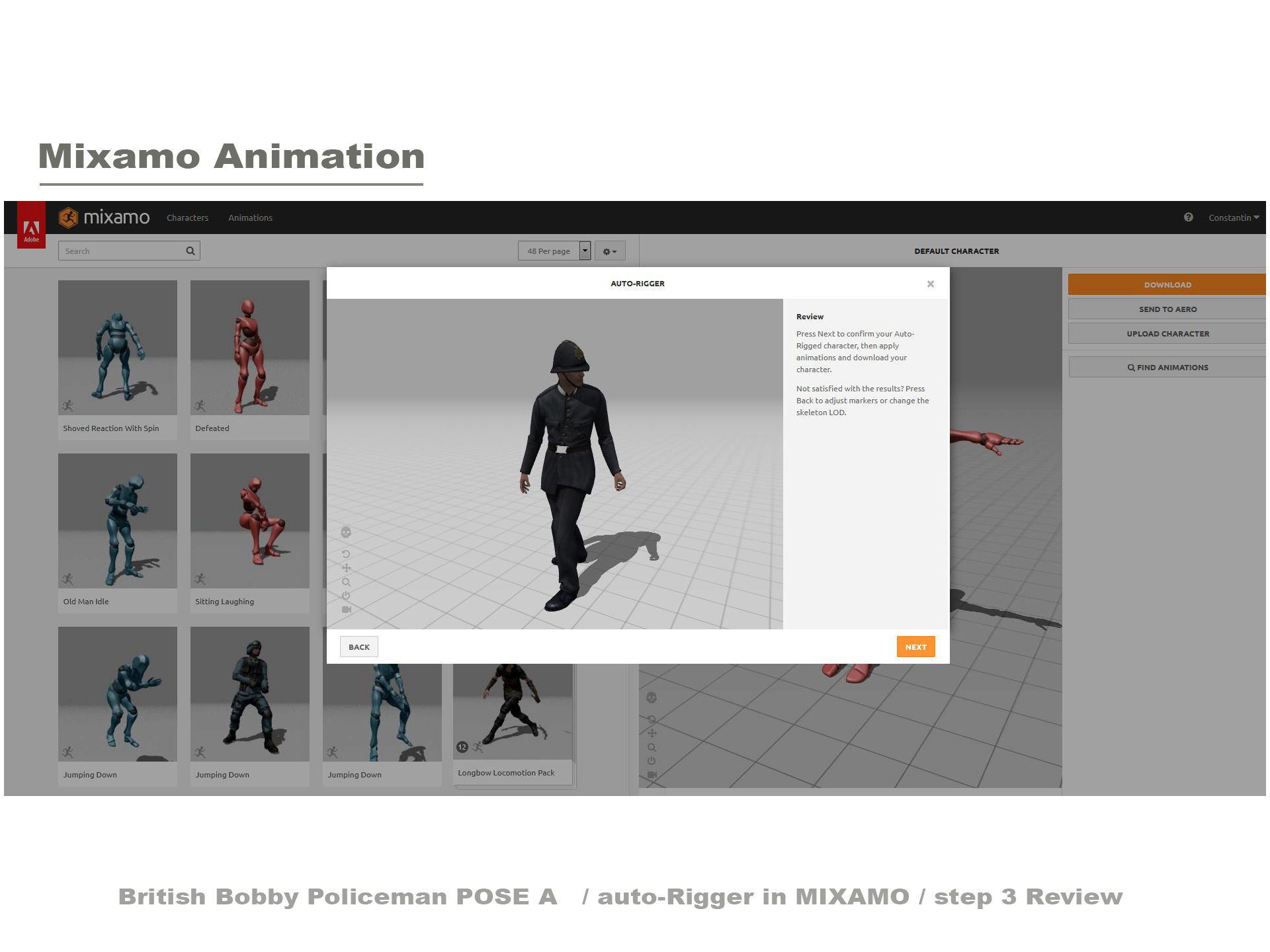 English Policeman Pose A   Low-poly 3D model_6
