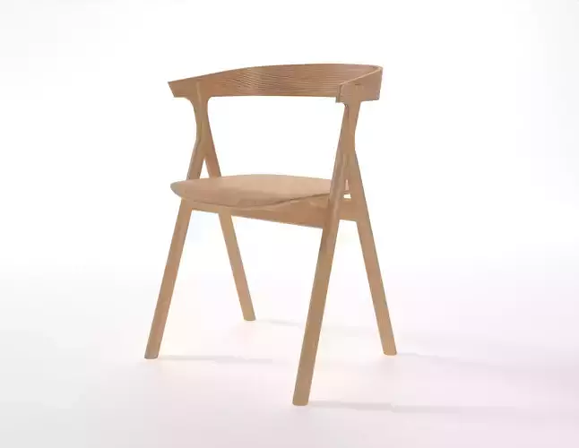 3d wood chair 2