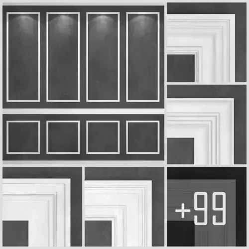 99 Architectural Mouldings Plaster 1 3D model