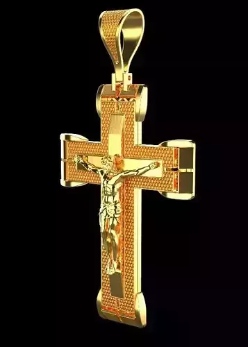 cross 3d print model cross for men