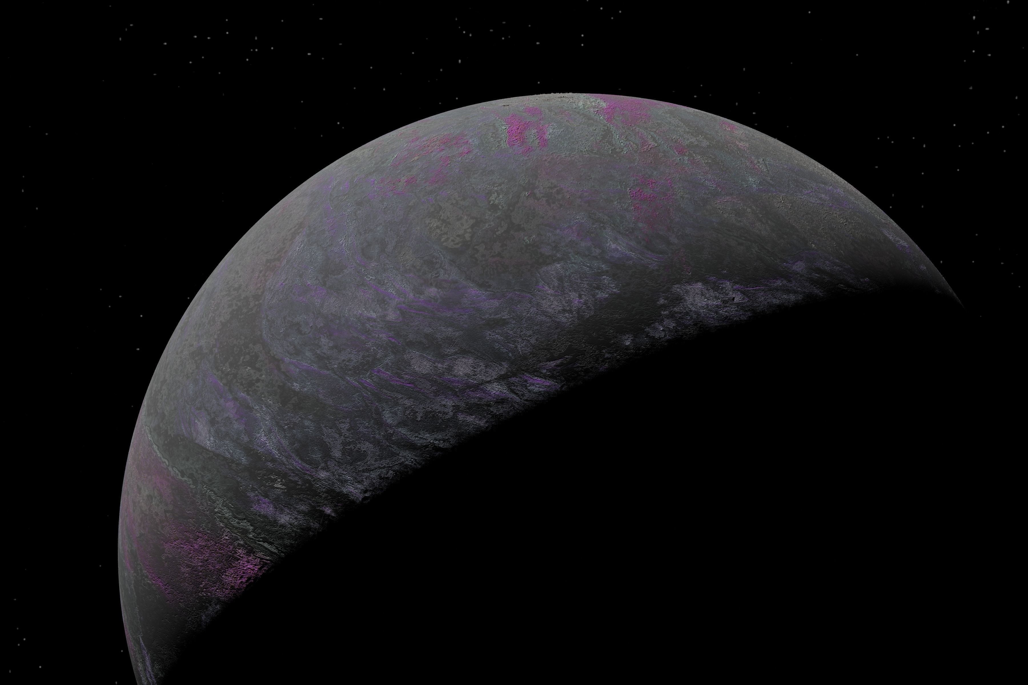 alien moon 002 Low-poly 3D model_4