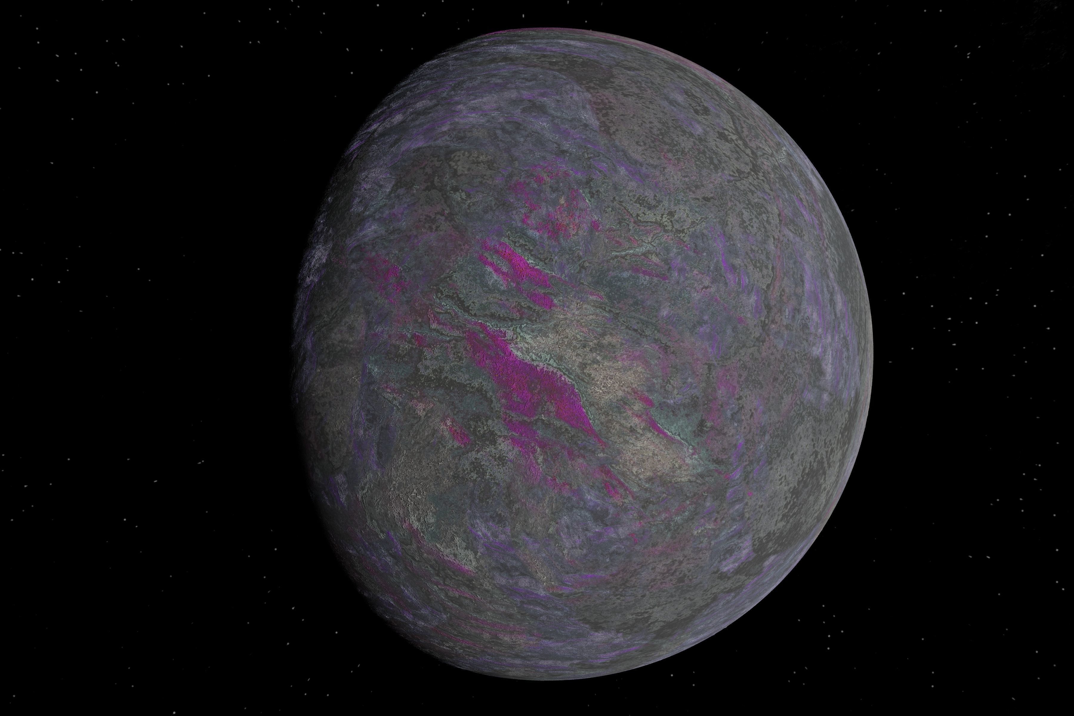 alien moon 002 Low-poly 3D model_5