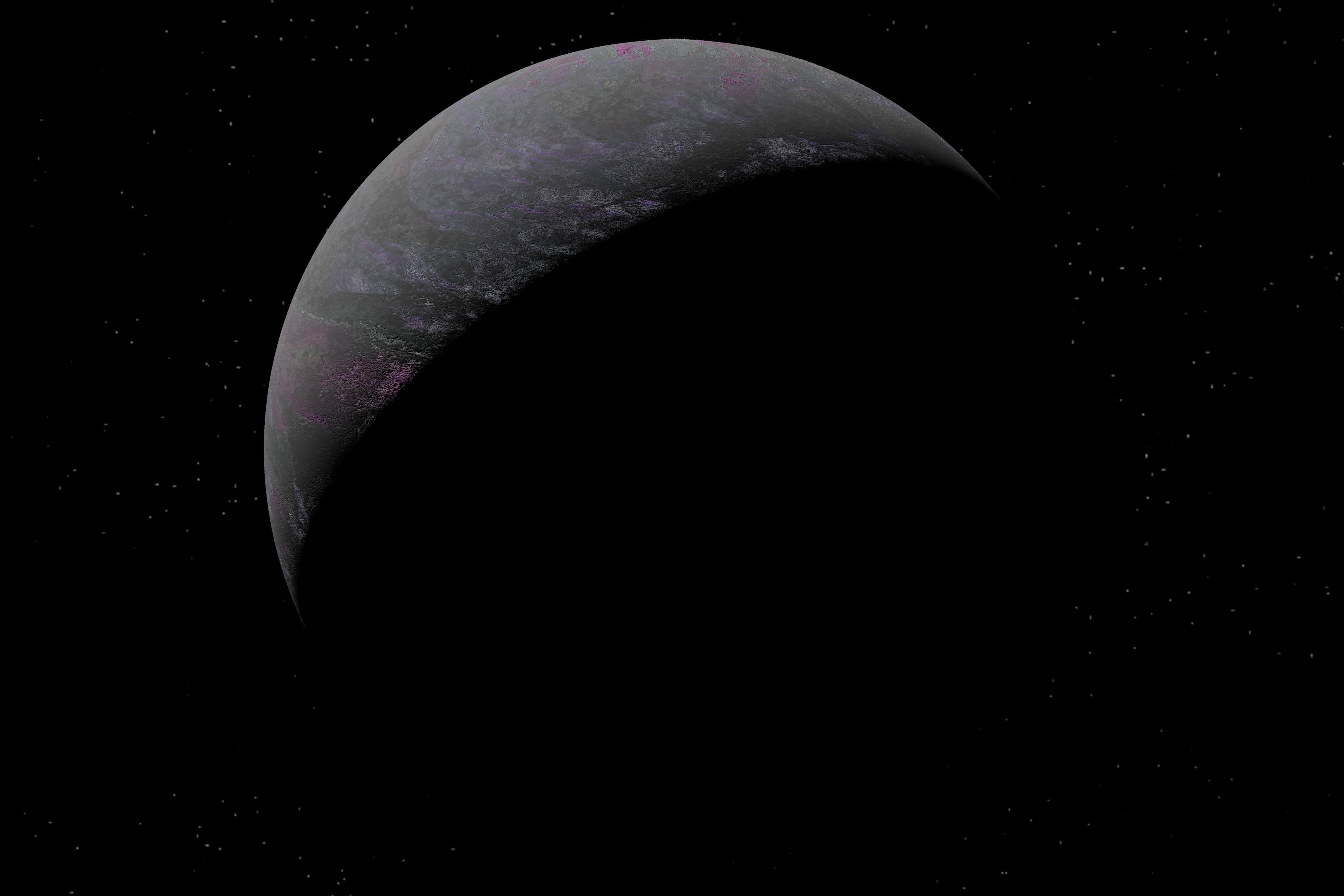 alien moon 002 Low-poly 3D model_8