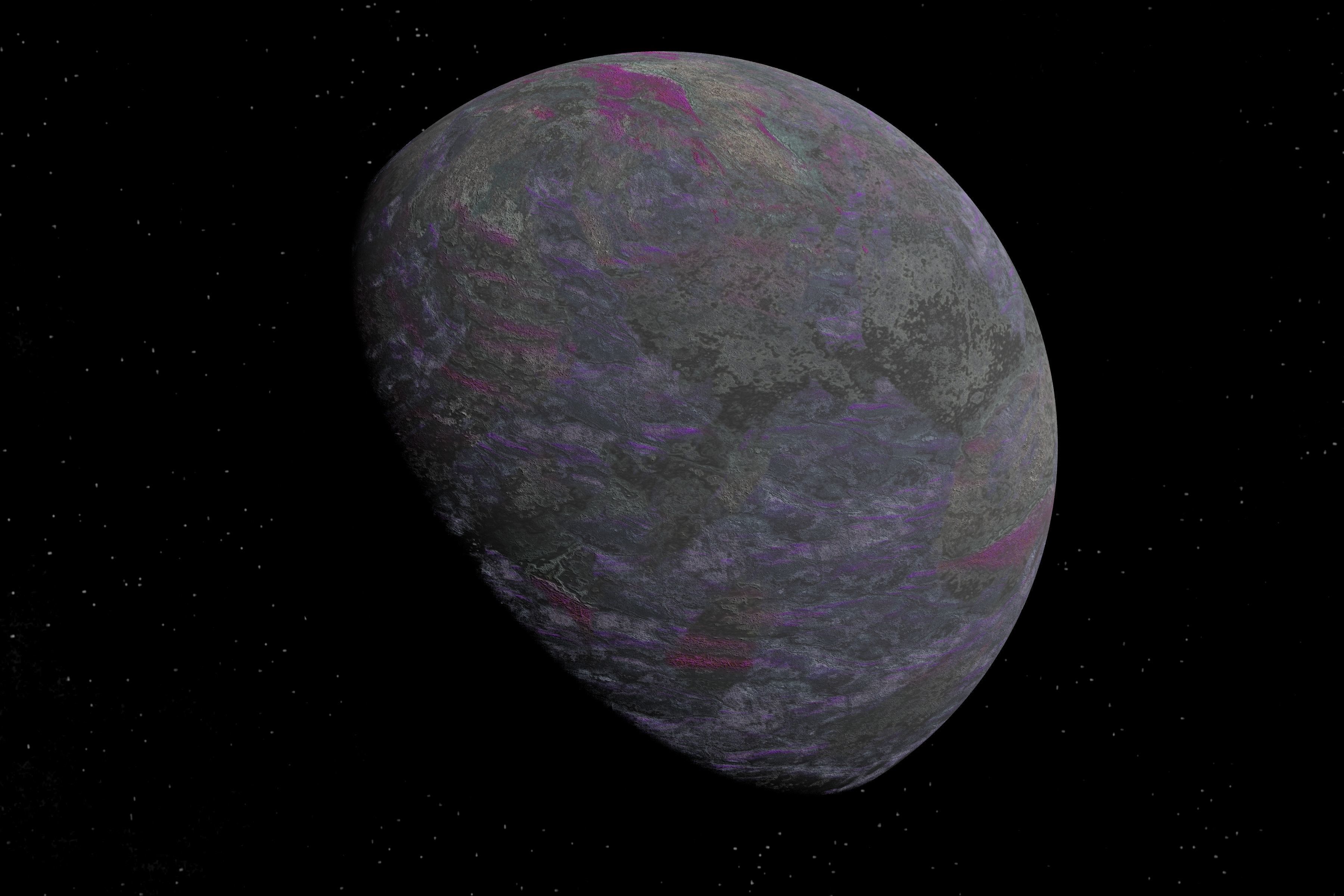 alien moon 002 Low-poly 3D model_10