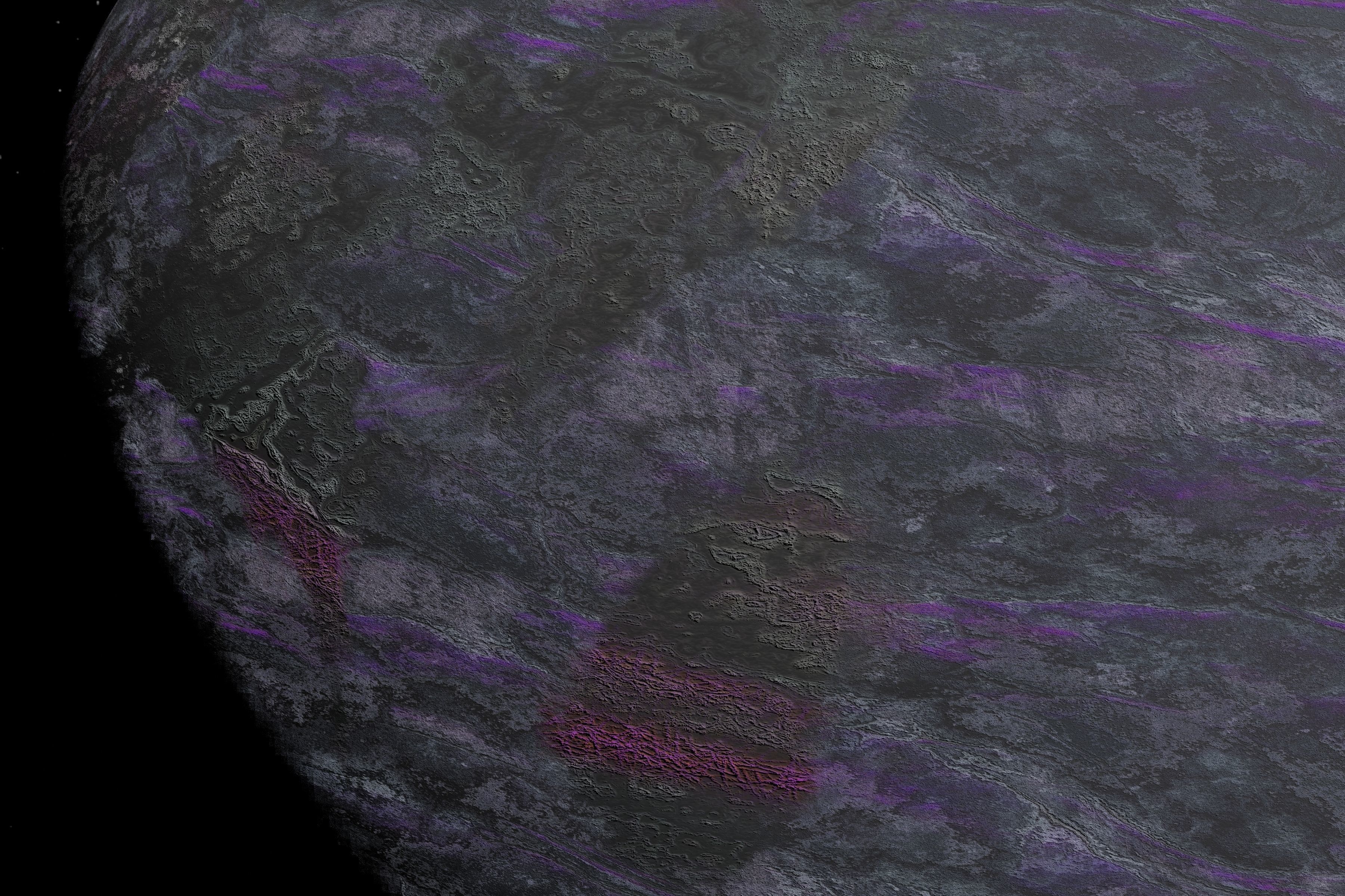 alien moon 002 Low-poly 3D model_11