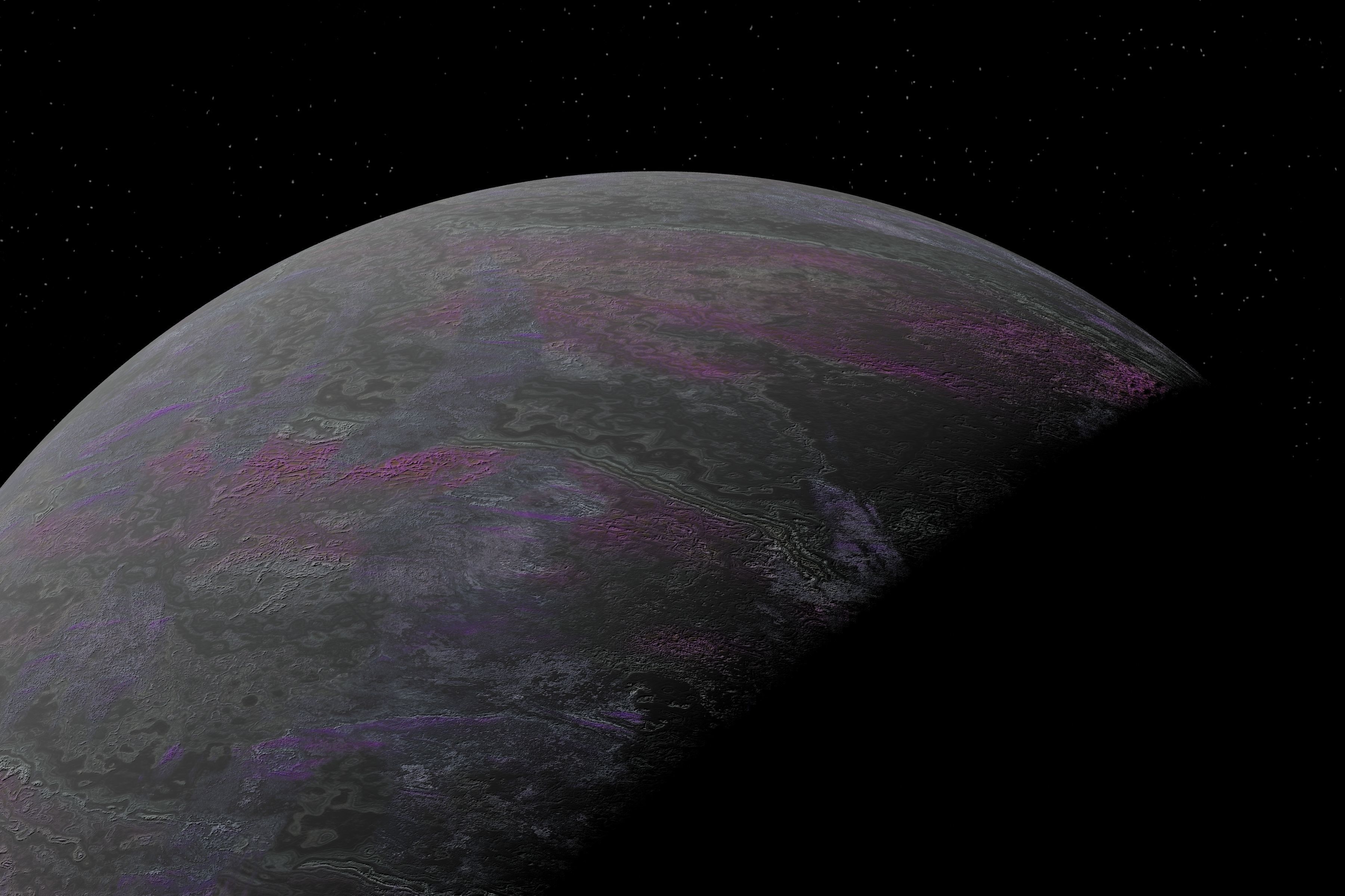 alien moon 002 Low-poly 3D model_1