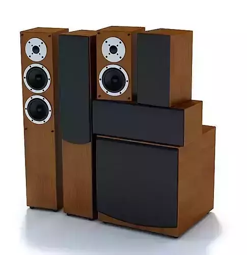 Wooden Stereo Speakers